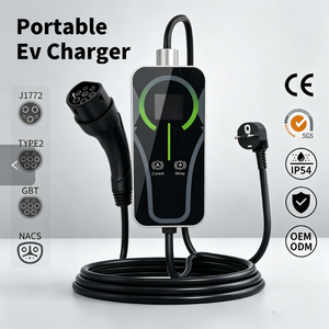 Nuevo Cargador Portátil para Vehículos Eléctricos de 16A, AC220-250V, 3.5kW, Pantalla LED, Enchufe EU/US/UK, Protección IP54, Control por Aplicación, Cable de 10m, Tipo 2 - Product Image 3