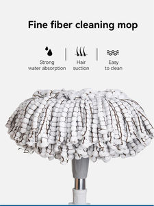 Serpillière avec seau en métal Microfibre Rotatif Easy Wring Clean Turbo pour le <span class=keywords><strong>nettoyage</strong></span> et la désinfection des sols durs - Product Image 5