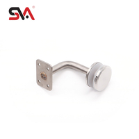 SVA prix usine SVA-0402D moderne 304 en acier inoxydable mur escalier rampe main courante Support de tuyau supports d'extrémité escalier extérieur