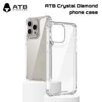 Étui de téléphone ATB 6 en 1 avec ensembles de protection d'écran, ensembles de protection d'objectif d'appareil photo en verre trempé HD pour iPhone Samsung