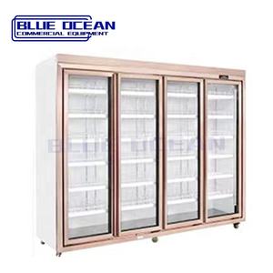 冷蔵庫シングル温度ビバレッジディスプレイ<span class=keywords><strong>4</strong></span>ガラスドア空冷ドリンクフリーザービバレッジディスプレイ用 - Product Image 3