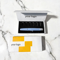 Boîte cadeau magnétique pour stylo injecteur avec plateau personnalisé et insert en velours, vente en gros en vrac avec emballage fiable et de qualité supérieure