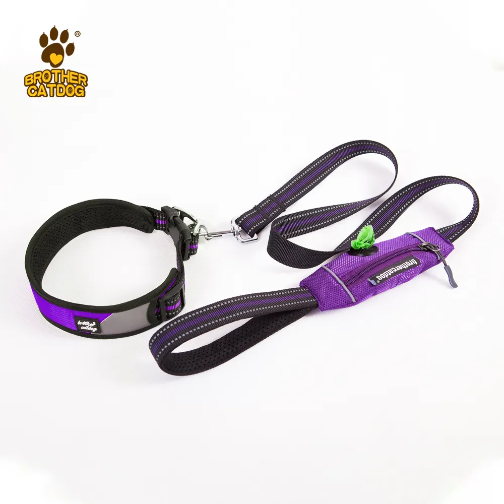 Correa retráctil de nailon para perro, collar reflectante para perro grande con patrón personalizado, venta al por mayor