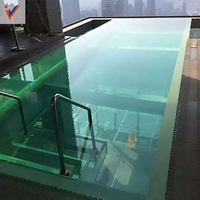 Grande piscine décorative en acrylique, nouveau style, haute transmission lumineuse, transparente et brillante, avec garantie de 20 ans