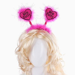 Pink <strong>Hen</strong> <strong>Party</strong> Bride to Be <strong>Headband</strong> for Bride <strong>Party</strong> 15cm*26cm - Product Image 3