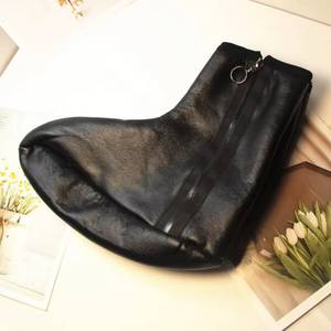 Customized Casual Men's and Women's Islamic Warm Winter Prayer <b>Slippers</b> Artificial Leather Zipper Halal - Product Image 1
