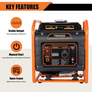 China Chongqing 3.2Kw Single Cylinder 50Hz Frequency Single-Phase <b>Gasoline</b> Inverter Generator for Home & Industrial Use - Product Image 4