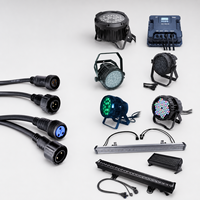 Câble DMX XLR étanche de 2 m (6,6 pieds) avec connecteur d'alimentation pour mariage, fête, événement