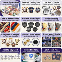 Épingles de revers personnalisées pour équipes de baseball avec logo, badges métalliques imprimés offset, fabricant d'épingles pour événements sportifs, vente en gros d'épingles émaillées personnalisées