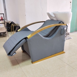One-stop Purchase Hair Salon Wash Chair Bed Hair Salon Furniture Black Shampoo Chairs With Basin Electric Massage Shampoo Chair - Product Image 3