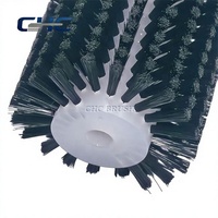 Brosse à poils en nylon, rouleau de brosse en nylon, rouleau de brosse cylindrique personnalisé pour l'élimination de la poussière et le nettoyage des débris
