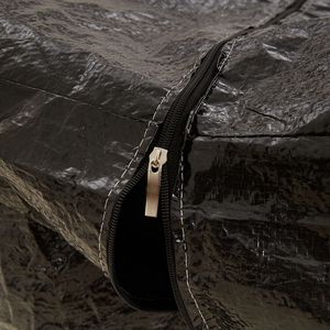 W2B VidaXL sacchetto di stoccaggio dell'albero di Natale in polietilene nero resistente e antipolvere per l'organizzazione di vestiti regali Logo personalizzabile - Product Image 5