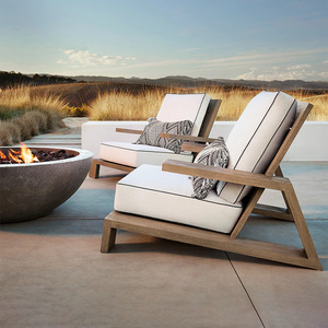 Muebles de Jardín Modernos, Sofá de Jardín para Hotel, Conjunto de Terraza Impermeable de Teca, Sofá de Jardín de Lujo - Product Image 5