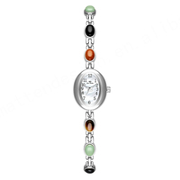 Reloj De pulsera analógico De cuarzo De lujo para Mujer, pulseras De oro, banda De cuero, estilo deportivo antiguo, Reloj De Mujer para niñas