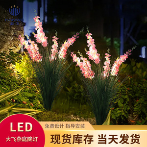 ไฟสนามหญ้า LED รูปนกนางแอ่นขนาดใหญ่ Hanwo กันน้ำ IP65 ตกแต่งสวนกลางแจ้งพลังงานแสงอาทิตย์ - Product Image 1