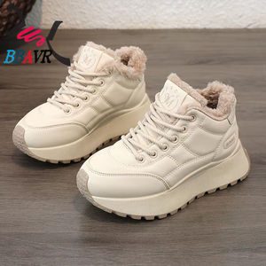 Gm6601 2025 Nuevas Zapatillas Deportivas de Invierno de Algodón Afelpado Cálido con Suela Gruesa Impermeables y Elevadas, Tendencia Urbana - Product Image 6