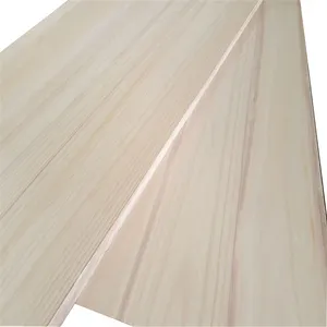 Planche de bois bon marché matières premières paulownia bois massif