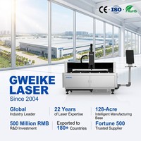 Máquina de Corte Láser de Fibra CNC de 4 Ejes G.weike 2KW LF3015E PRO, Control Cypcut, Guía HIWIN, Refrigeración por Agua, para Materiales Metálicos
