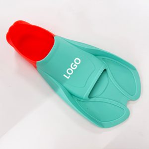 Aletas de natación para entrenamiento en piscina, aletas flotantes para natación, aletas cortas de silicona para snorkel con correa de talón fija - Product Image 6