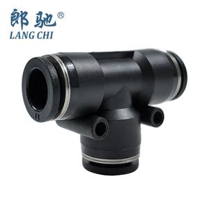 速い空気管コネクタOEMカスタムプラスチック空気圧ティーフィッティング - Product Image 3