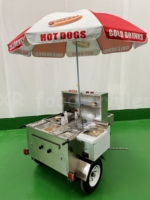 Chariot mobile de restauration rapide moderne en acier inoxydable pour hot-dogs, idéal pour la Thaïlande, au Royaume-Uni