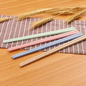 Ensemble de baguettes réutilisables écologiques de 23 cm, antidérapantes, en paille de blé, style japonais, vaisselle pour la maison, la cuisine, le restaurant, le bar à sushis - Product Image 3