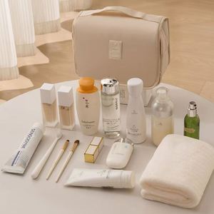 High Quality Unisex Custom Logo <b>Makeup</b> <b>Bag</b> Polyester Cosmetic Travel Organizer Bathroom Shower Toiletries Hanging - Product Image 2