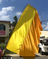 Drapeau personnalisé en forme de plume, drapeau angulaire, drapeau géant, drapeau publicitaire extérieur pour exposition, événement, promotion, usine