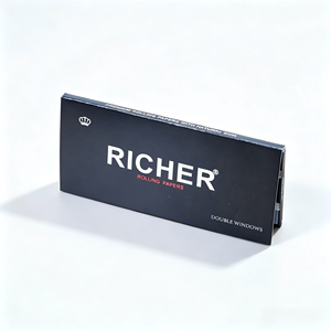 Richer <b>Rolling</b> Papers Double Windows 100 Papers Smoking Paper Customized Your Booklet Package - Product Image 2