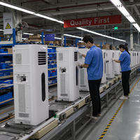 Aire Acondicionado Portátil de 12000 BTU, Unidad de Aire Acondicionado Móvil con Función de Enfriamiento y Deshumidificación, Refrigerante R410a, Mini Aire Acondicionado para Hogar, Hotel y Oficina