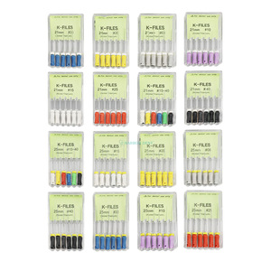 Nhà Máy 2024 Giá Đầy Màu Sắc Nha Khoa NITI K Tập Tin Tay Sử Dụng SS Kênh Gốc K Tập Tin Nha Sĩ Công Cụ Răng Nhi Tập Tin - Product Image 2