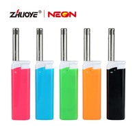 Briquet électronique en plastique MK Zhuoye pour cuisine, rechargeable, réglable, coupe-vent, flamme jet, mini briquet de barbecue avec sécurité enfant