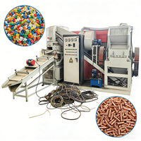 Machine industrielle de granulation de câbles en cuivre, dénudeuse de fils, broyeur automatique à roulement moteur haute efficacité 82kW 99%