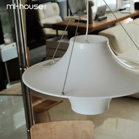 Vente en gros Nordique Ufo Style Villa Hôtel Salon Restaurant Éclairage décoratif Acrylique Led Suspension