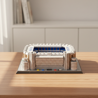 Bloques de Construcción de Estadio de Fútbol, Modelo del Nuevo Estadio Chamartin de Madrid, España, Juguete de Construcción de Pequeñas Partículas, Regalo, 3471 Piezas