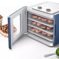 Groothandel LCD Elektrische Hot Sale Huishoudelijke Kleine Digitale 6-Tray Groente Droger Fruit Voedsel Dehydrator
