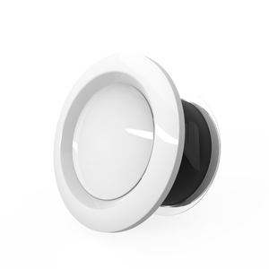 Rejilla de registro de plástico ABS blanco moderno de 80mm, <span class=keywords><strong>cubierta</strong></span> de ventilación de <span class=keywords><strong>aire</strong></span> <span class=keywords><strong>acondicionado</strong></span> para oficina al <span class=keywords><strong>aire</strong></span> libre, sótano, almacén, redondeado fresco - Product Image 5