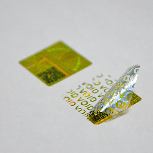 Etiquetas Holográficas PET Anti-falsificación Personalizadas con Láser 3D, Etiquetas <span class=keywords><strong>de</strong></span> Seguridad con Efecto Void para Teléfonos Móviles - Product Image 2