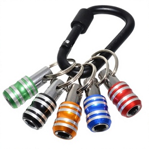 Lot de 5 embouts de tournevis hexagonaux en acier inoxydable avec barre d'extension, adaptateur de perceuse, attache rapide pour porte-clés, à changement rapide - Product Image 2