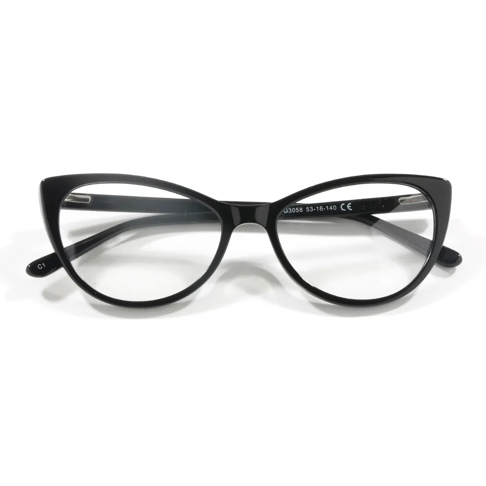 Acetate Frame Glasses G3058 Hot - Selling Cat Eye Style Full Frame Acetate Eyewer Optical Eyeglass Frame