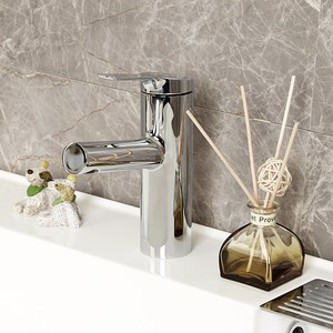 Robinet moderne monotrou 28994/28996T en laiton avec cartouche céramique pour eau froide et chaude, pour lavabo - Product Image 1