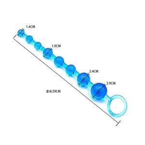 Weibliche Masturbation TPE 10 Perlen Anal <span class=keywords><strong>Plug</strong></span> SM Sexspielzeug G-Punkt Kristall perle <span class=keywords><strong>Butt</strong></span> <span class=keywords><strong>Plug</strong></span> Schwanz Perle Spaß Adult Toy für Paare - Product Image 3