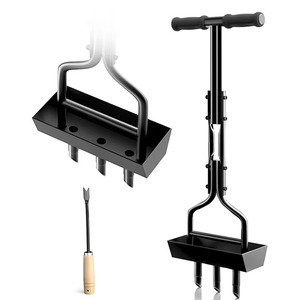 DD4449 aérateur de noyau manuel <span class=keywords><strong>outil</strong></span> de carottage de <span class=keywords><strong>pelouse</strong></span> avec plateau de rangement de noyau de sol aérateurs de compost de soins de cour de jardin pour aérateur de <span class=keywords><strong>pelouse</strong></span> - Product Image 5