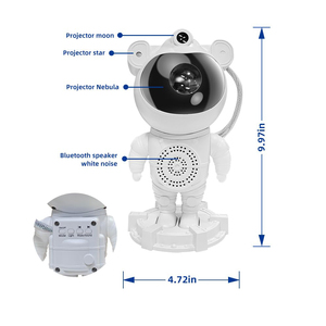 Venta al por mayor <span class=keywords><strong>proyector</strong></span> de estrellas cielo estrellado luz de noche lámpara de astronauta decoración de la habitación del hogar dormitorio luminarias decorativas regalo - Product Image 6