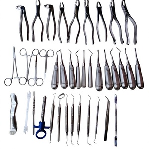 Ensemble de 28 instruments chirurgicaux dentaires en acier inoxydable, poignée ergonomique, certifié CE classe I, outils manuels - Product Image 3