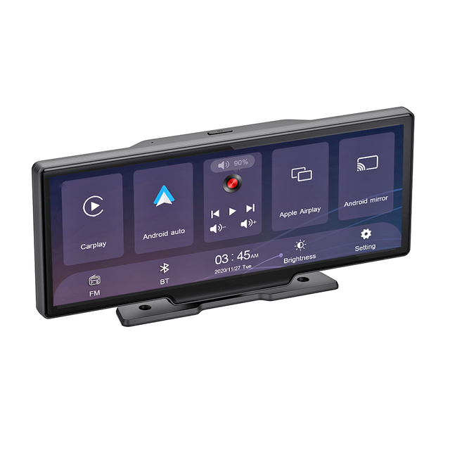 10.26 Dash Board Carplay Screen Android Auto Projection Reverse Image Reverse Rearview BT FM Launches AUX GPS Optional