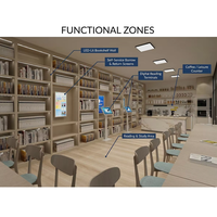 Borne de bibliothèque intégrée intelligente : Système de bibliothèque numérique intelligent traditionnel et innovant, kiosque en libre-service, prise en charge OEM/ODM