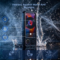 Nouveau haut-parleur de salle de bain étanche en plastique avec Bluetooth 5.3, portable, pour usage domestique, commande tactile, support de téléphone pour la douche