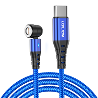 Câble USB pour appareil photo iPhone Android 3 en 1, magnétique, charge rapide 3A, transfert de données en nylon tressé, type C, lecteur MP3