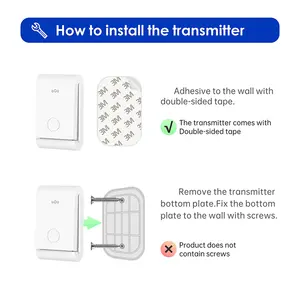 Türklingel Glockenspiel Ring Keine Batterie Elektrischer EU-Stecker Smart Home 1x1 Wasserdichte drahtlose Türklingel mit eigener Strom versorgung